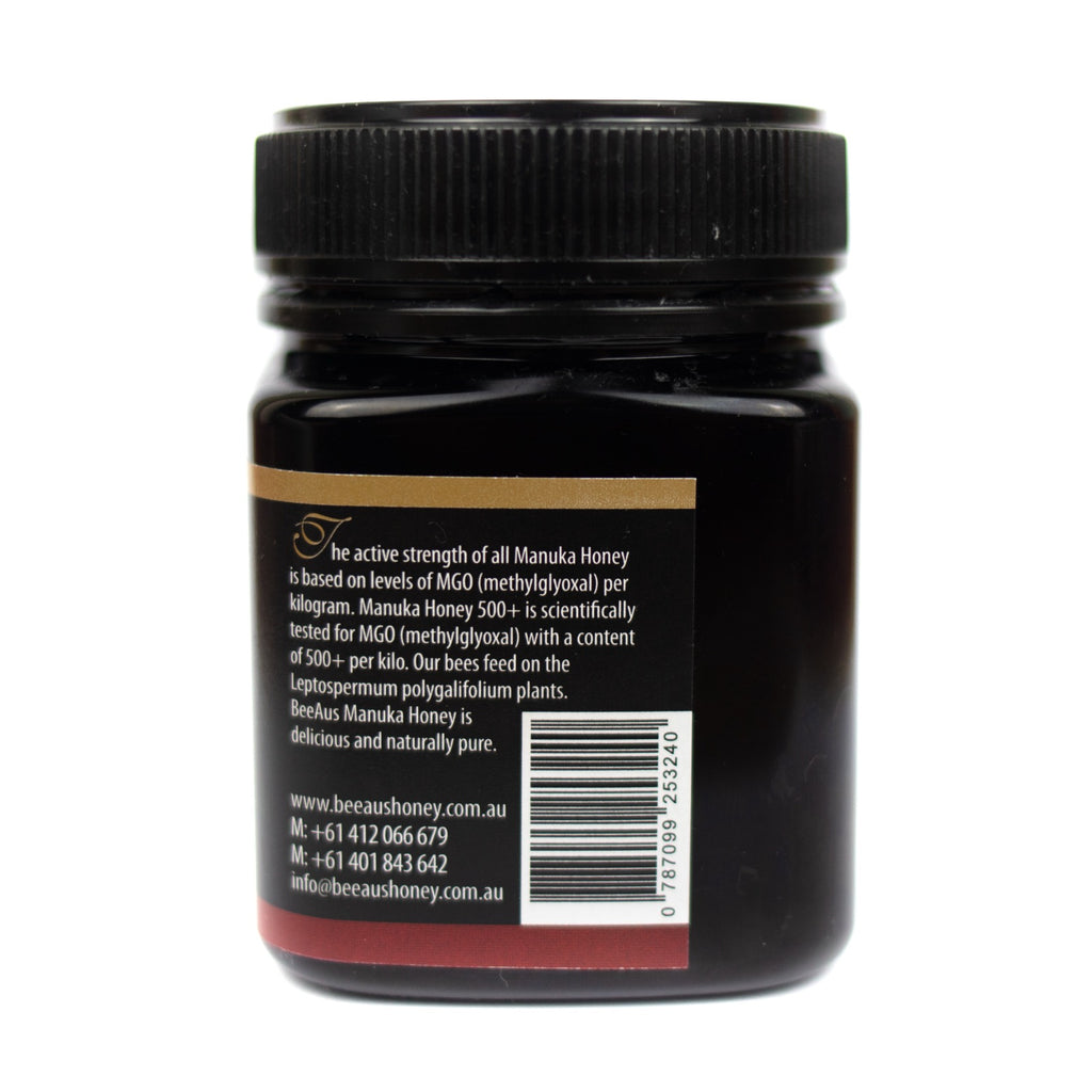 Bee Aus Manuka Honey Mgo 500+ 250 Gram
