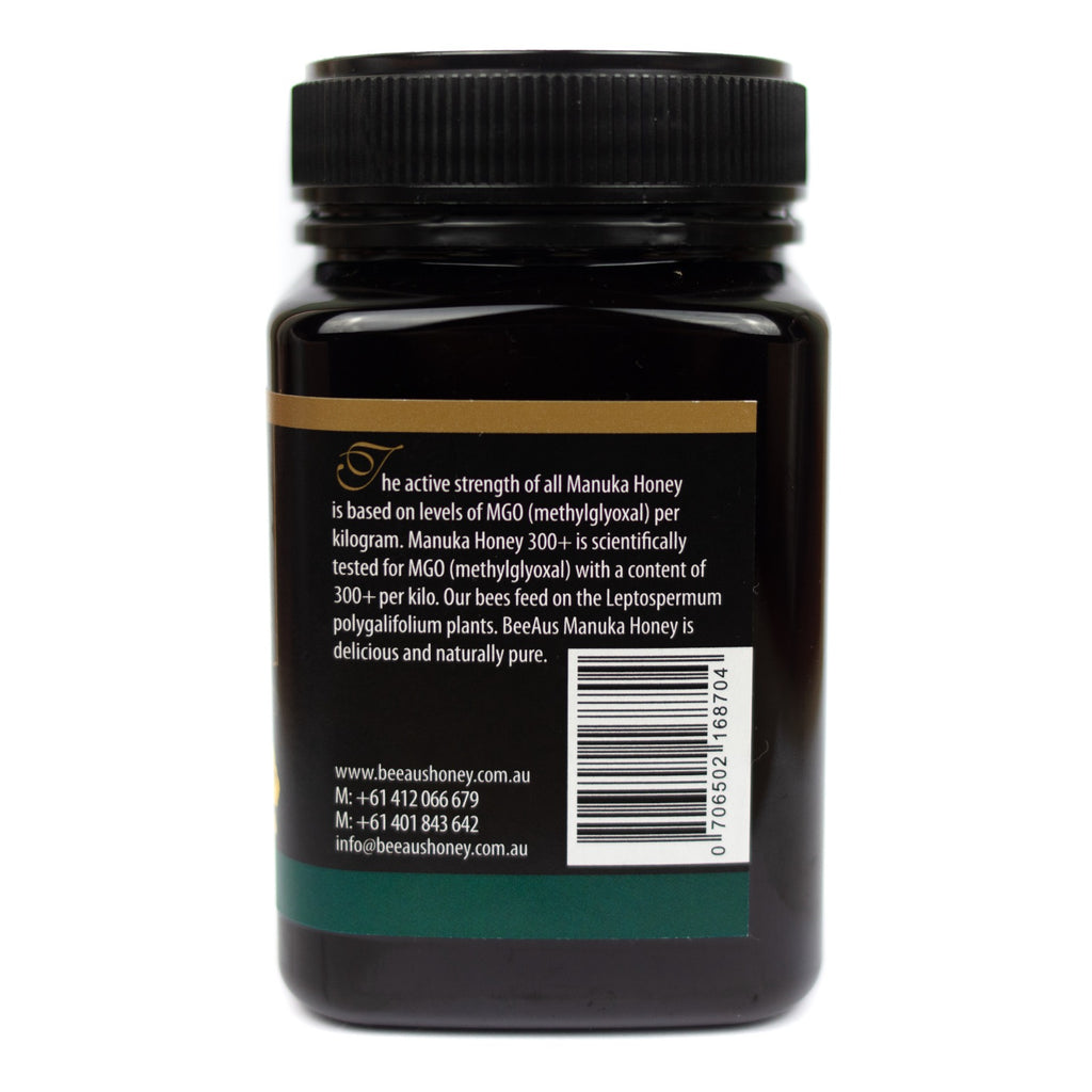 Bee Aus Manuka Honey Mgo 300+ 500 Gram