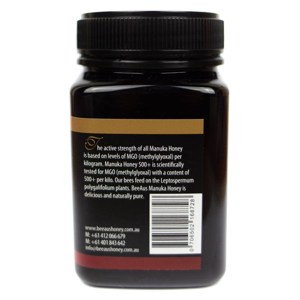 Bee Aus Manuka Honey Mgo 500+ 500 Gram